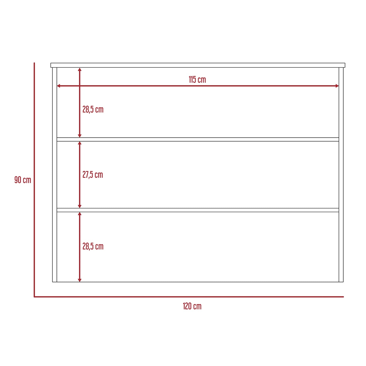 Barra Auxiliar De Cocina Fendi - Rovere / Blanco