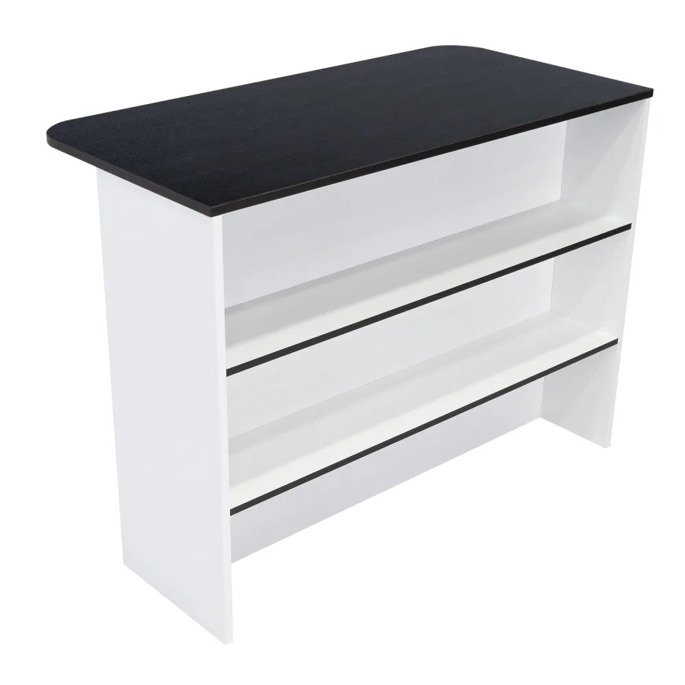 Barra Auxiliar De Cocina Fendi - Wengue / Blanco