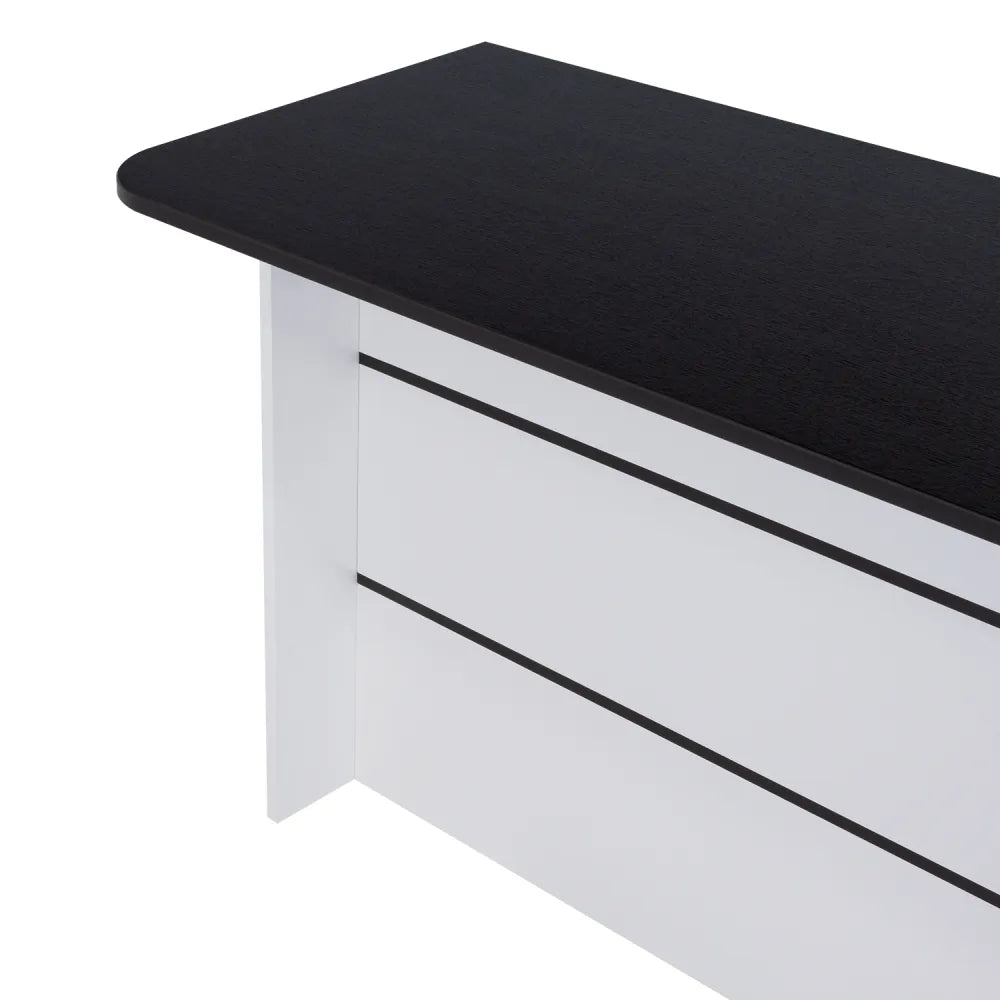 Barra Auxiliar De Cocina Fendi - Wengue / Blanco