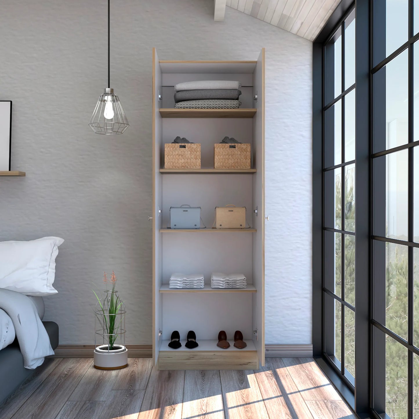 Closet 2 Puertas Home - Duna /Blanco