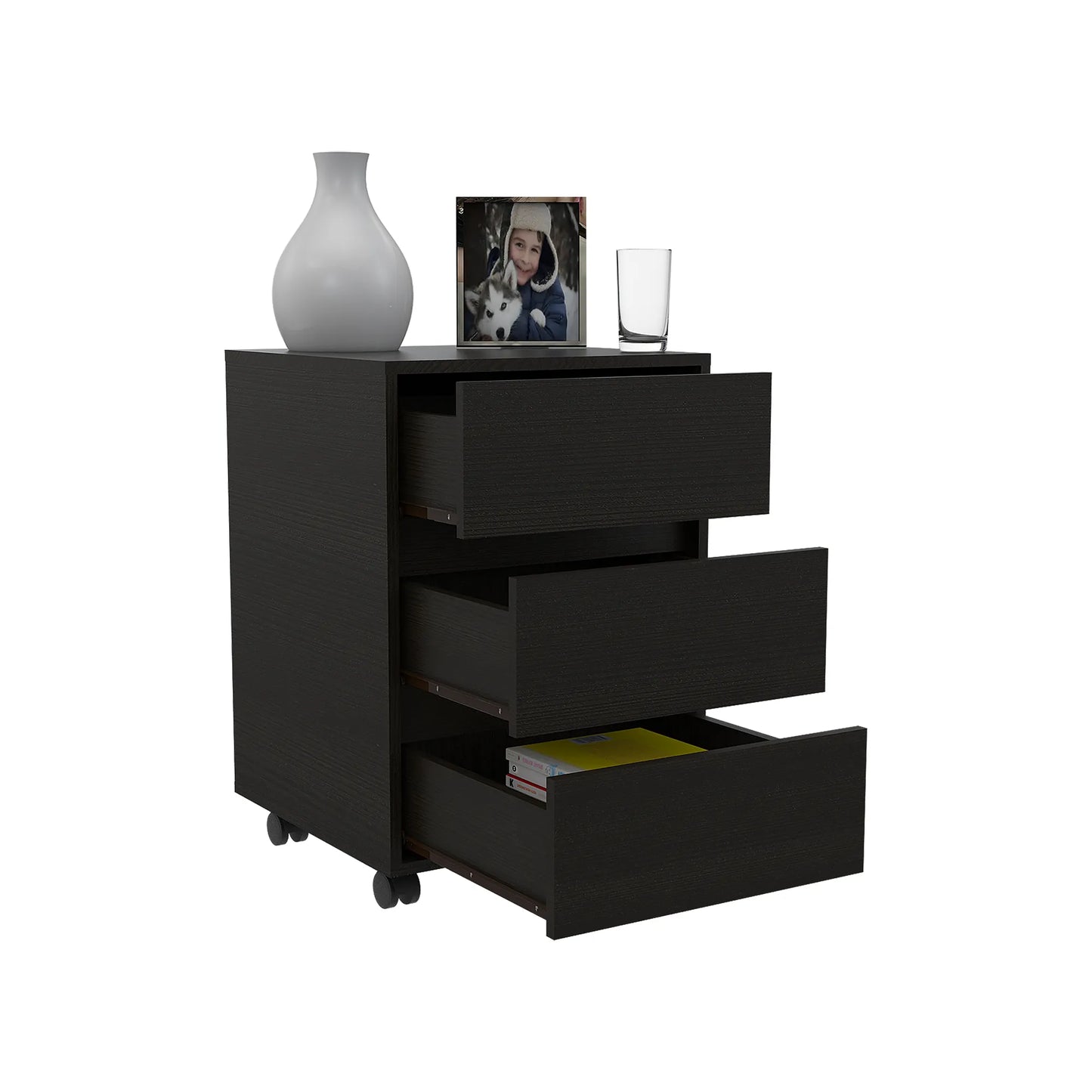 Archivador 3 Cajones Office - Wengue