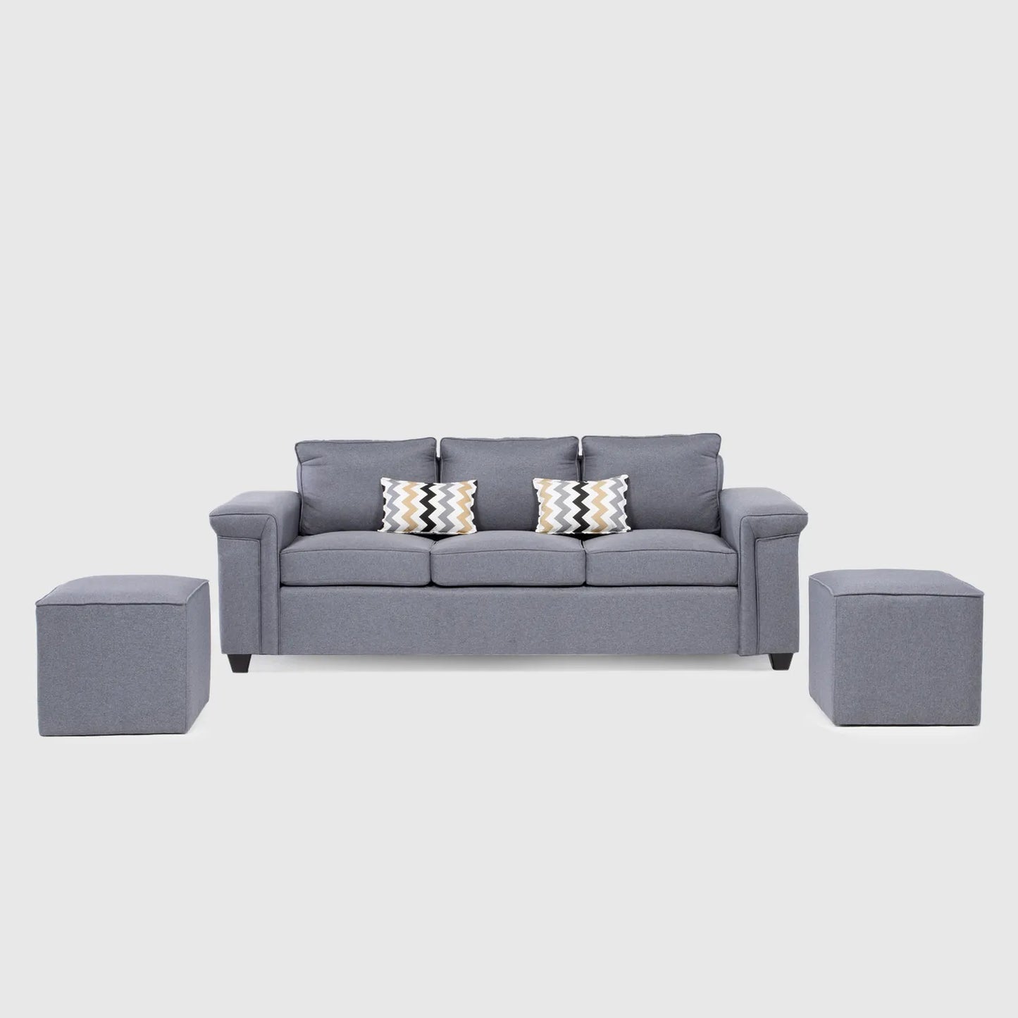 Mons Sofá 3C Sicilia + 2 Pouf