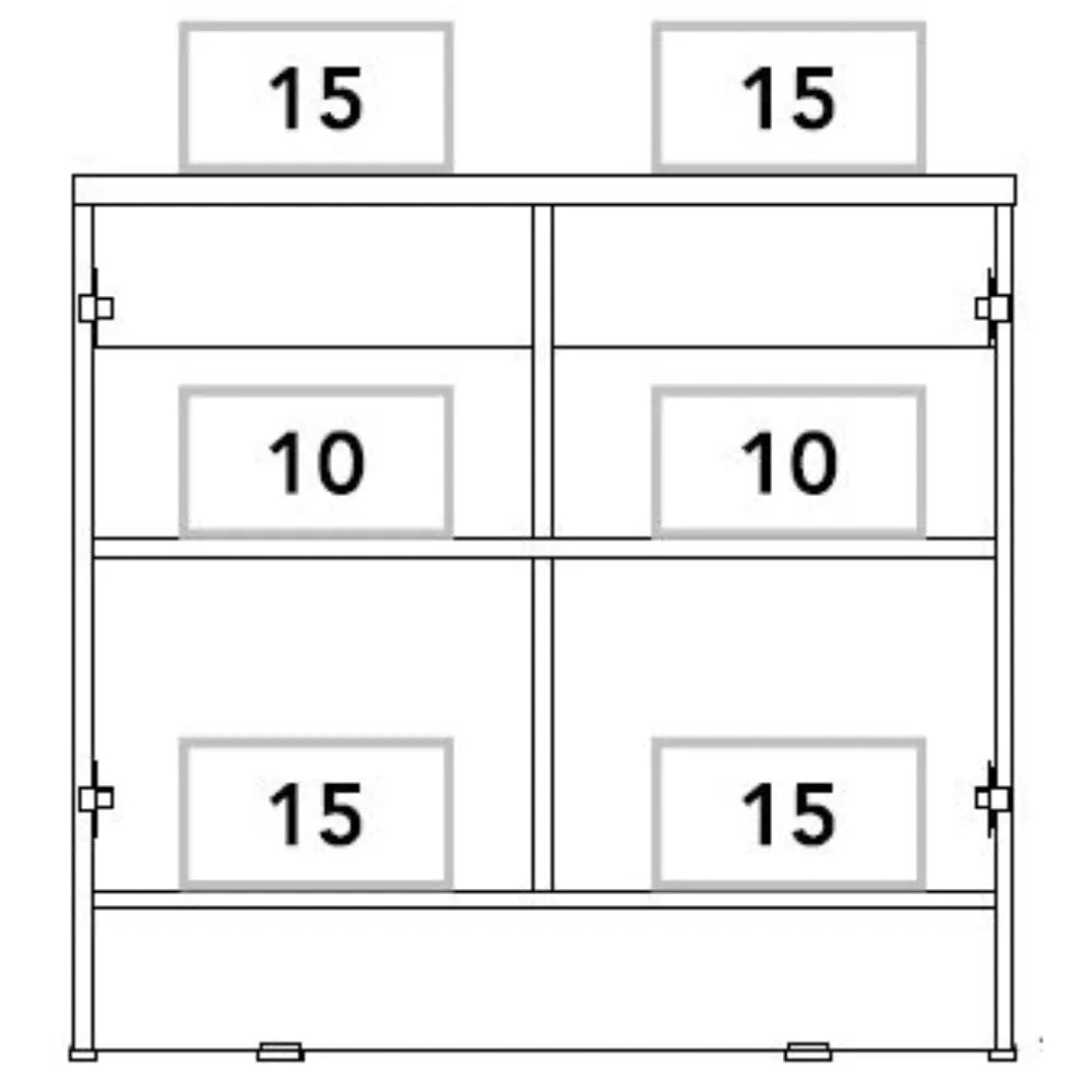 Gabinete Archivador 2 Puertas + 1 Chapa Home Office - Negro Soft / Coñac