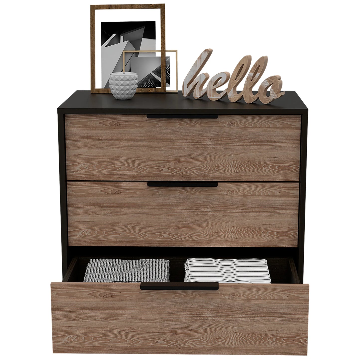 Comoda Kaia / 3 Cajones - Wengue / Miel