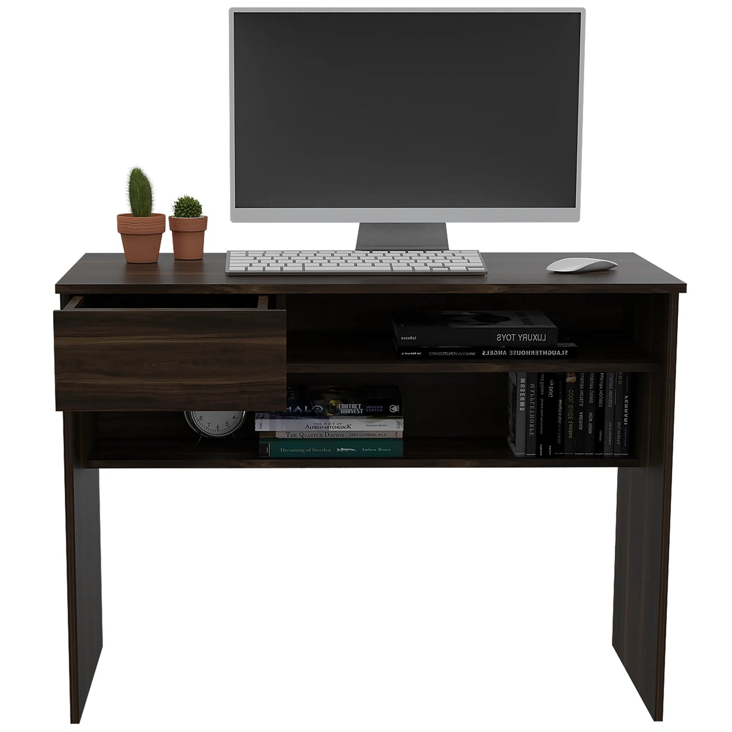 Escritorio Recto 1 Cajon Office W-100 - Habano