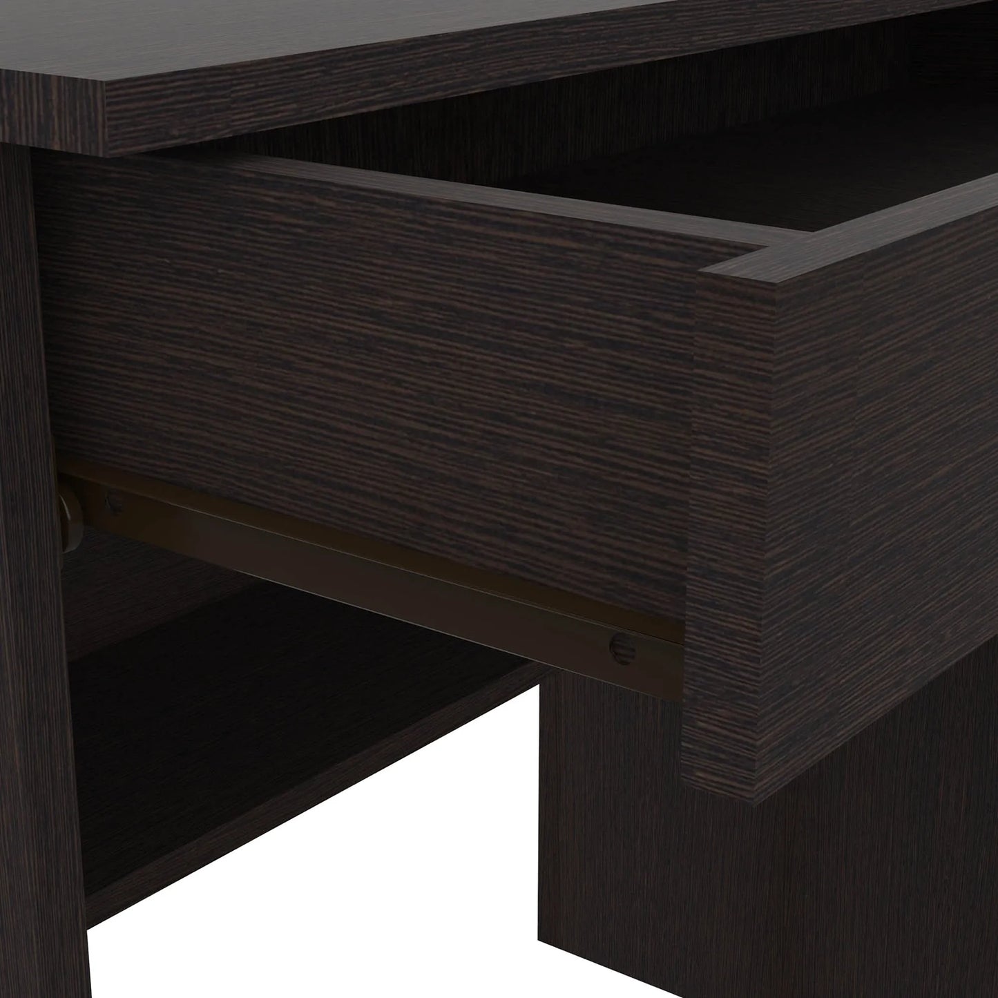 Escritorio Recto Office W-80 Con 1 Cajon - Wengue