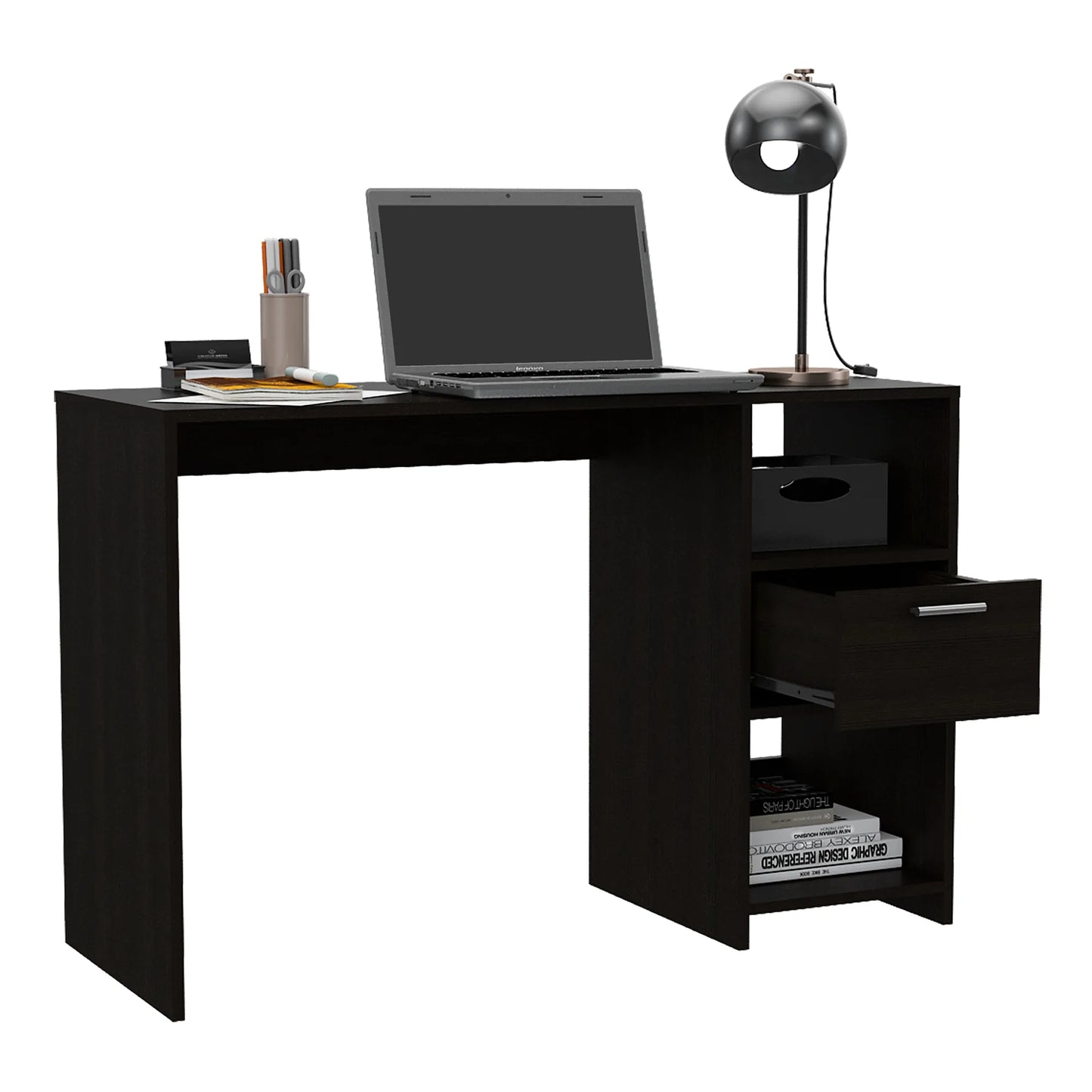 Escritorio Recto Office W-110 - Wengue