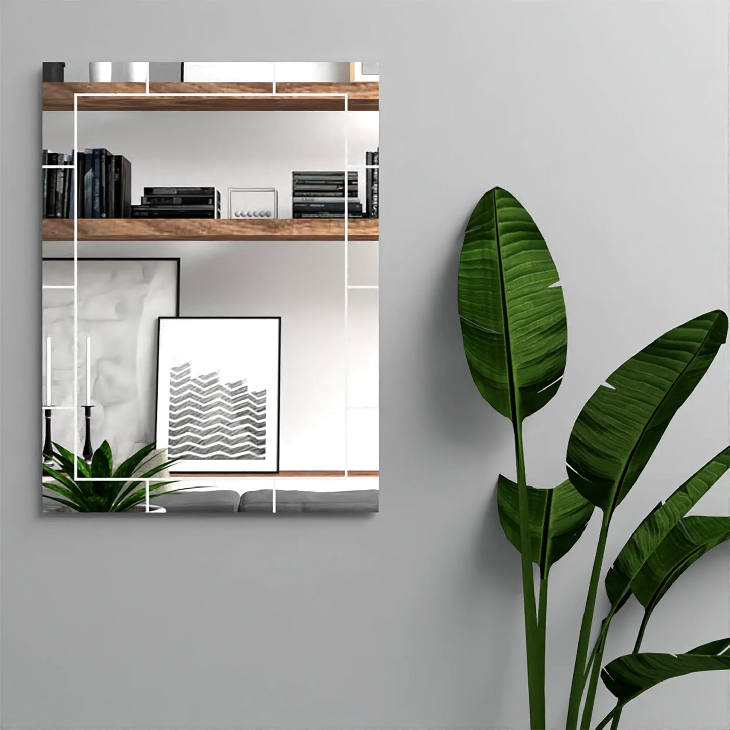 Espejo Turin Rectangular - Marco Sandblasting
