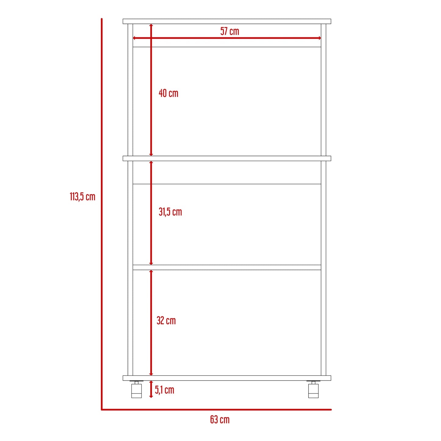 Mueble De Cocina Kitchen 36 - Blanco