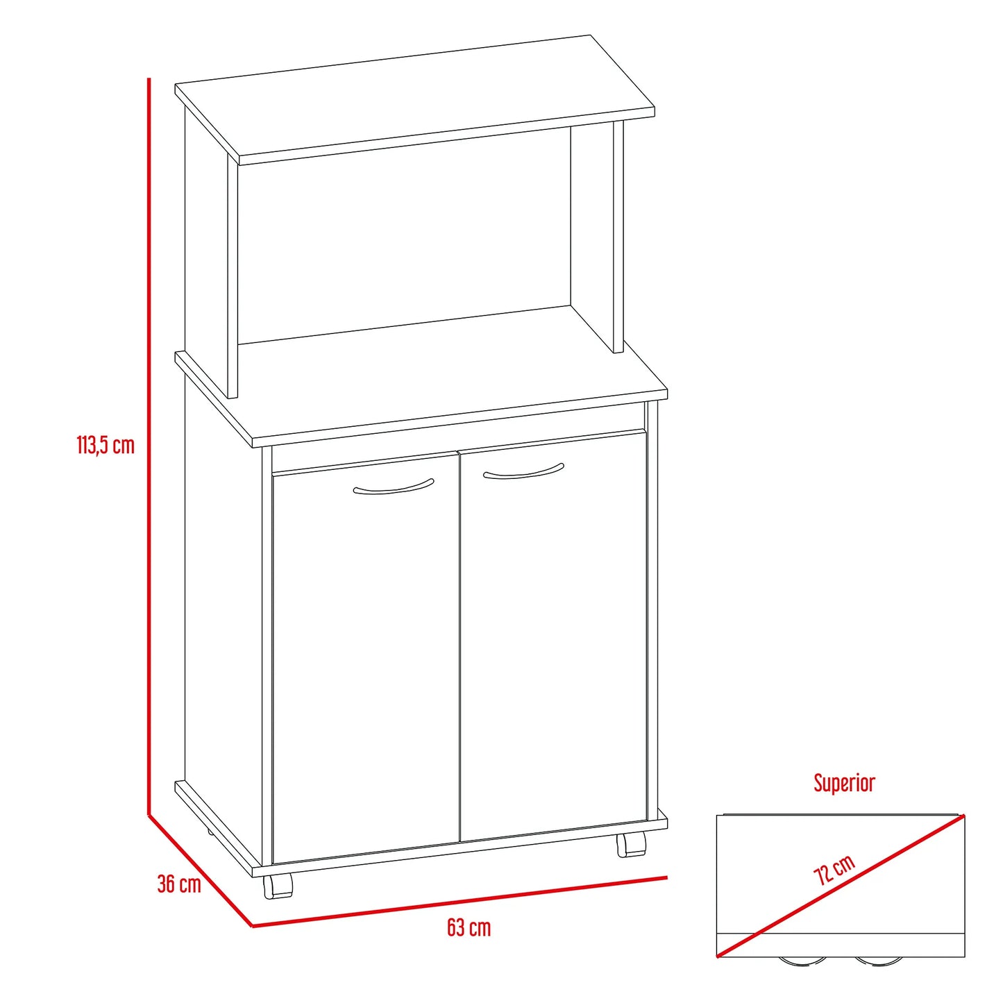 Mueble De Cocina Kitchen 36 - Blanco