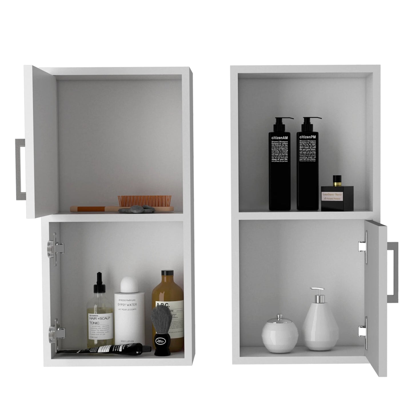 Muebles Auxiliares De Muro Bath X2 - 2 Puertas - Blanco