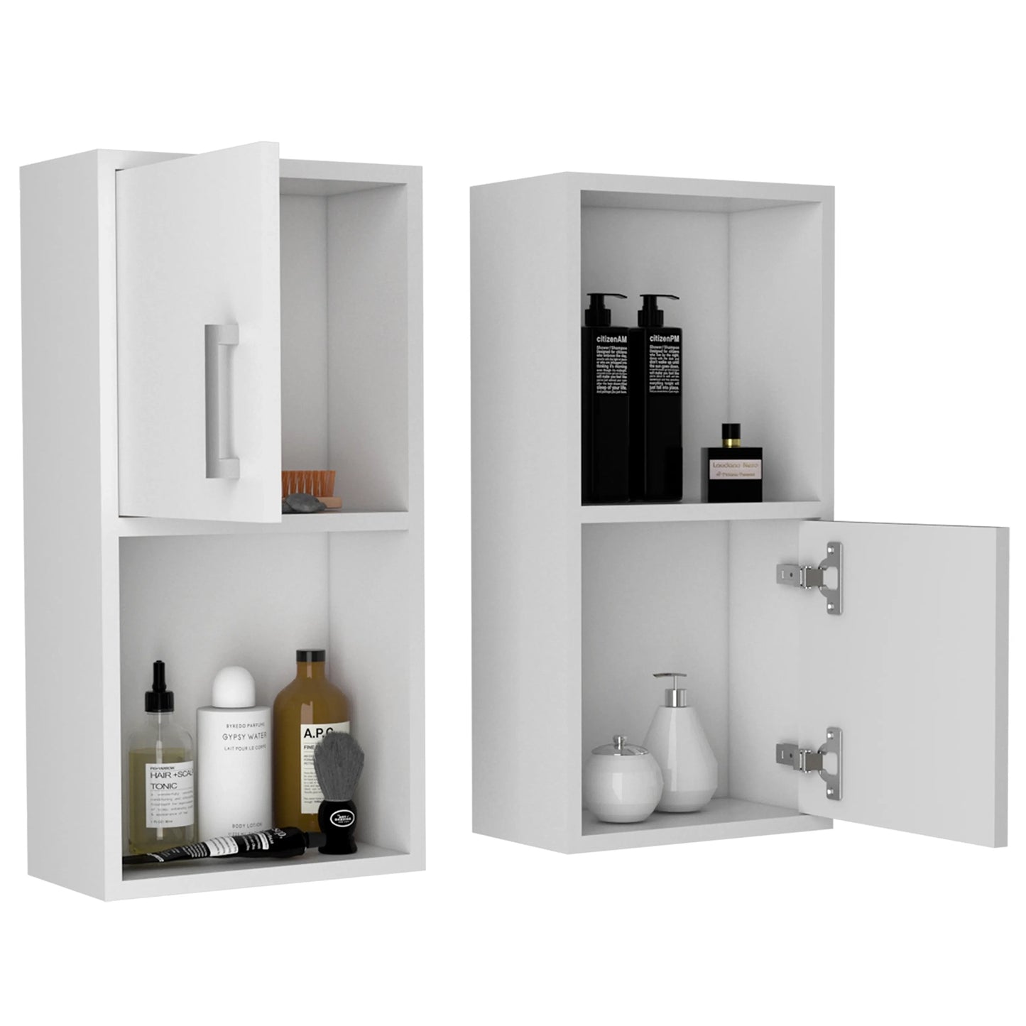 Muebles Auxiliares De Muro Bath X2 - 2 Puertas - Blanco