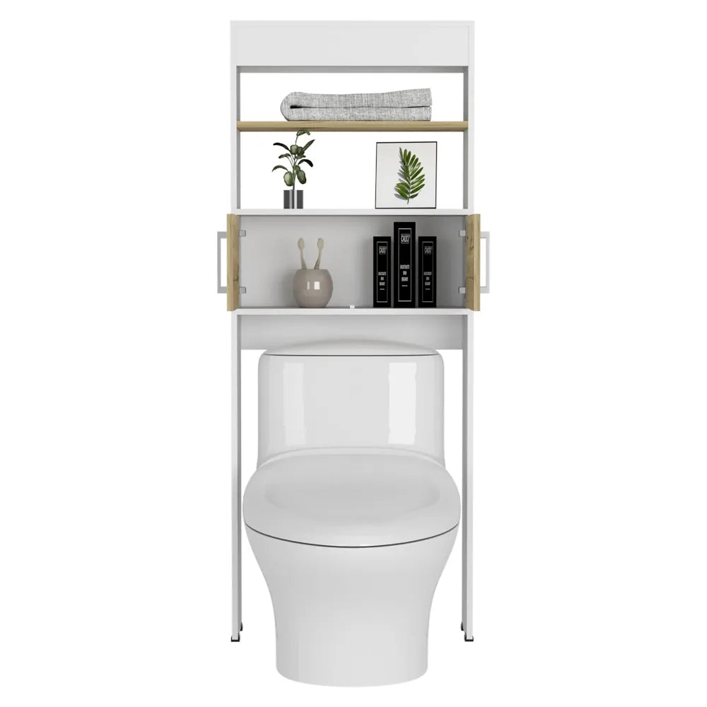 Optimizador Wc Bath Bi-Color 2 Puertas - Blanco / Duna
