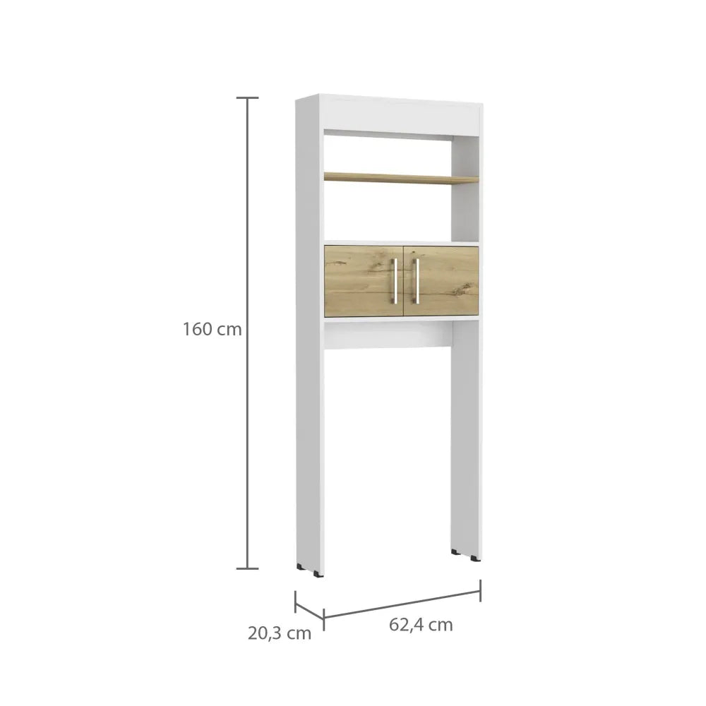 Optimizador Wc Bath Bi-Color 2 Puertas - Blanco / Duna