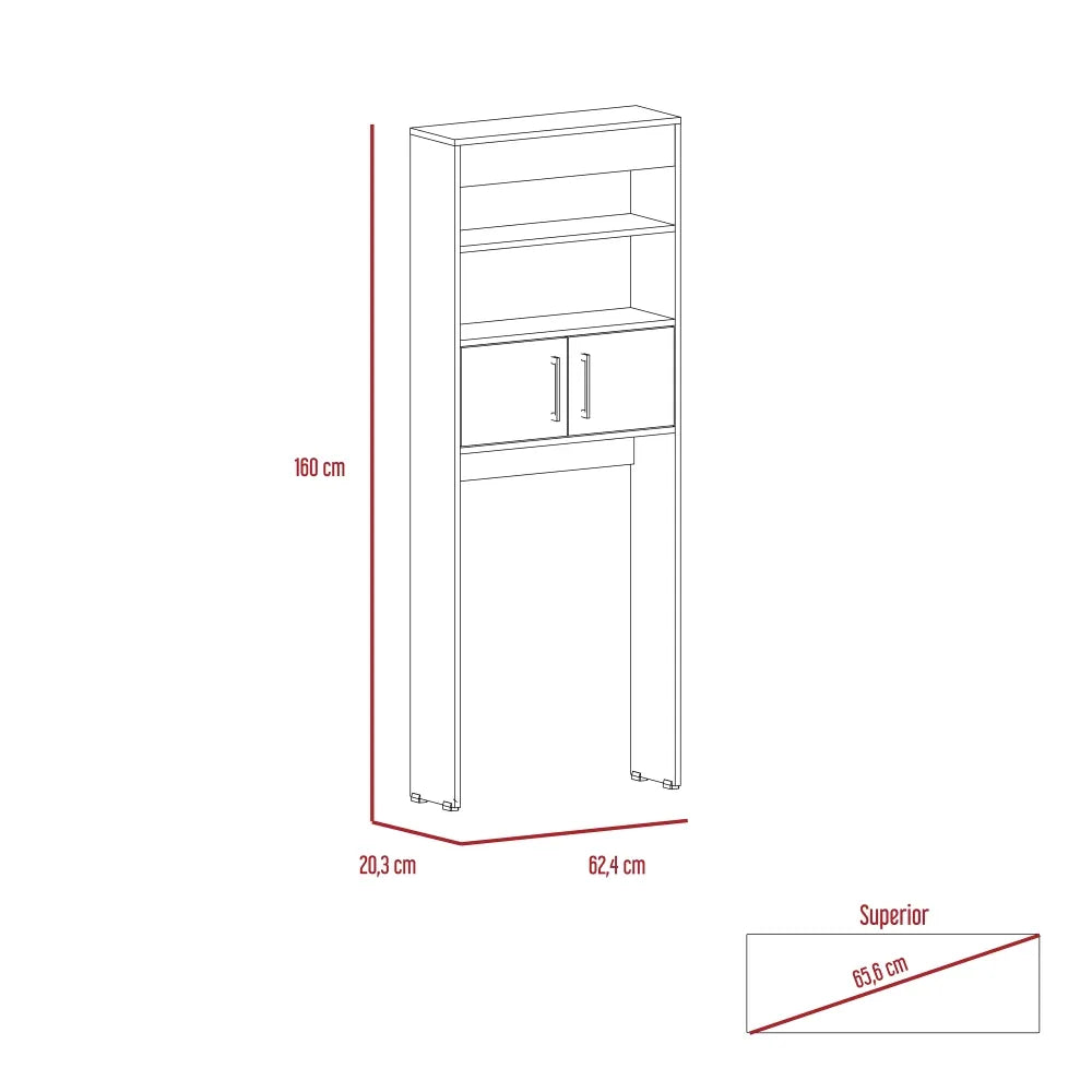 Optimizador Wc Bath Bi-Color 2 Puertas - Blanco / Duna