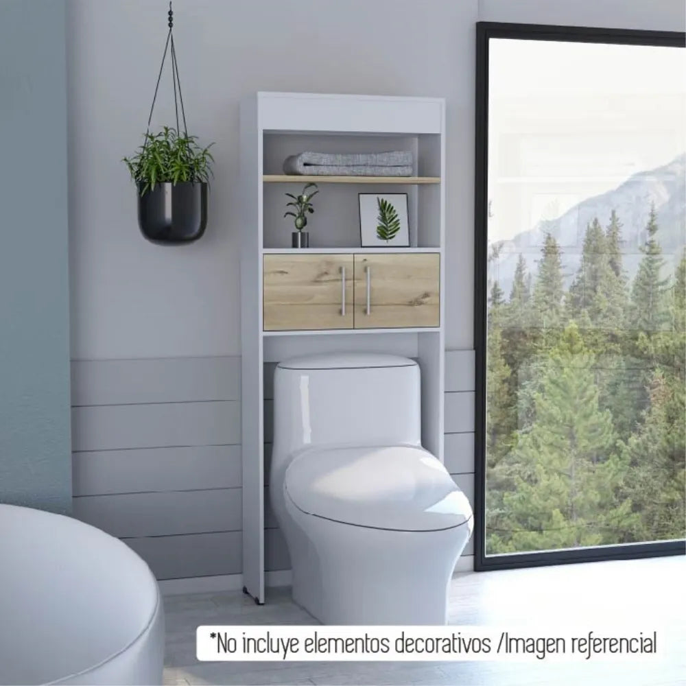 Optimizador Wc Bath Bi-Color 2 Puertas - Blanco / Duna