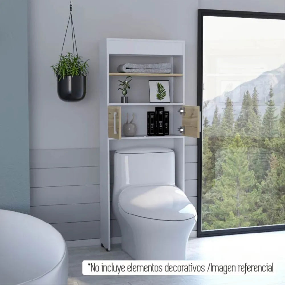 Optimizador Wc Bath Bi-Color 2 Puertas - Blanco / Duna
