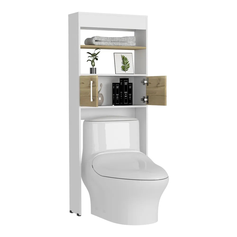 Optimizador Wc Bath Bi-Color 2 Puertas - Blanco / Duna