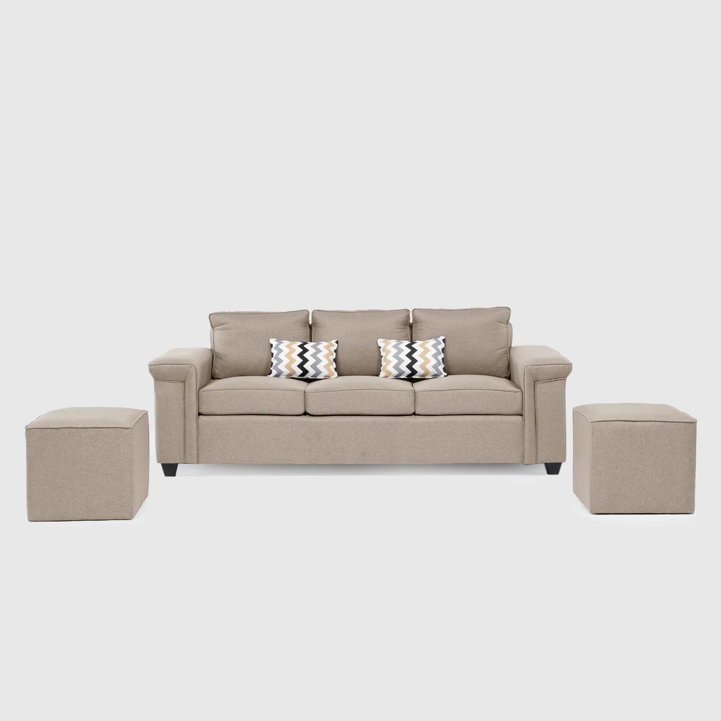 Mons Sofá 3C Sicilia + 2 Pouf