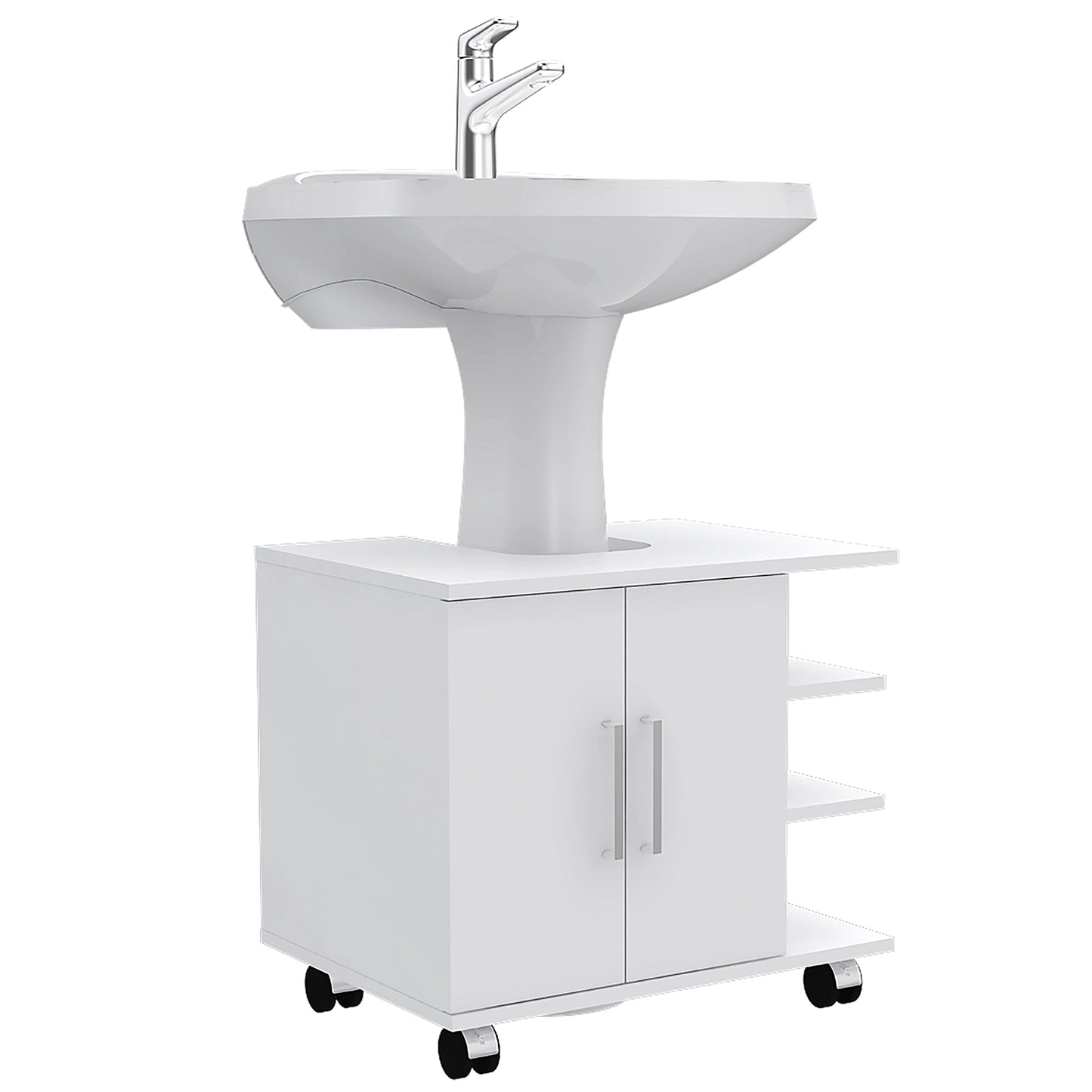 Optimizador Lavamanos Bath-55 2 Puertas - Blanco