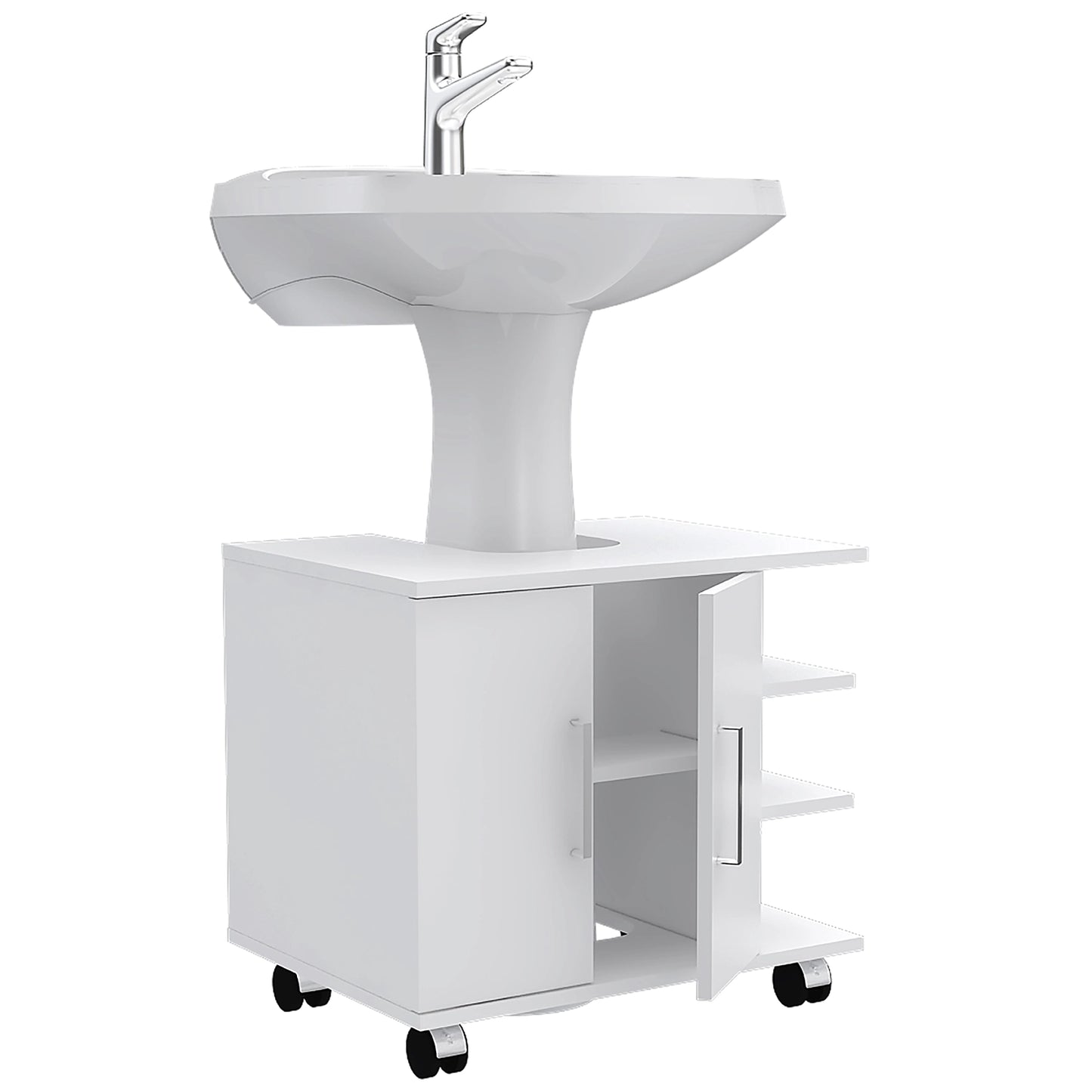 Optimizador Lavamanos Bath-55 2 Puertas - Blanco