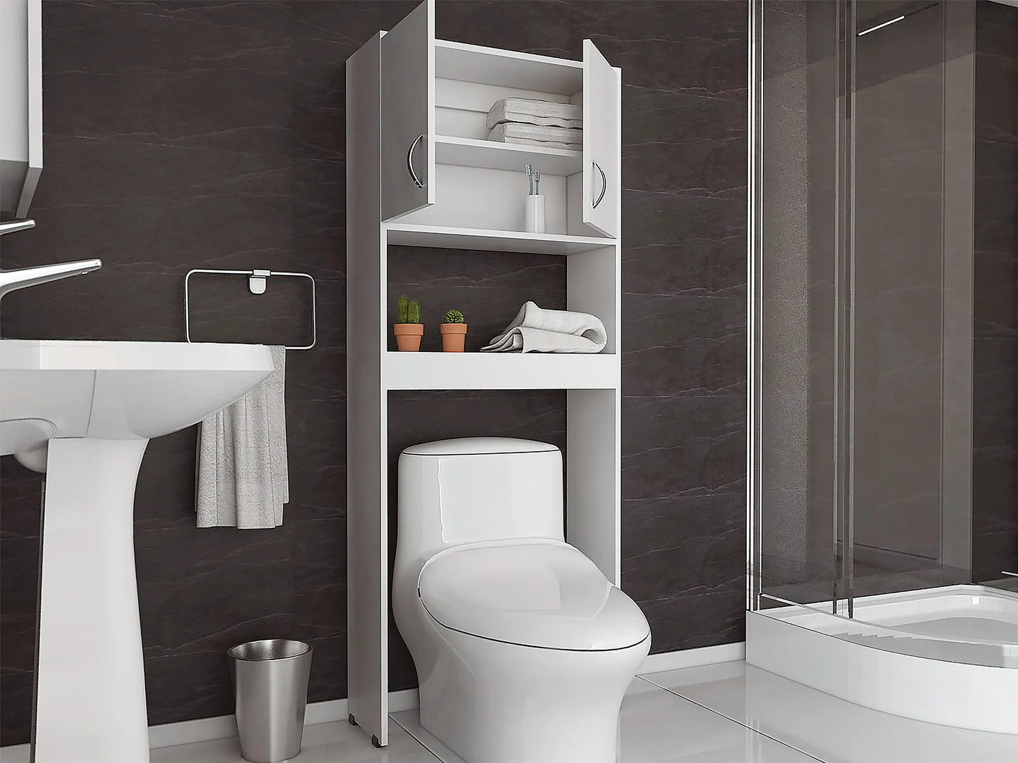Optimizador Wc Bath 63-A 2 Puertas - Blanco