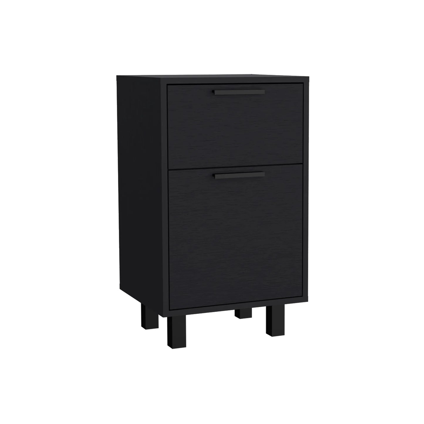 Velador Secret Z-81 2 Cajones / 1 Puerta - Wengue