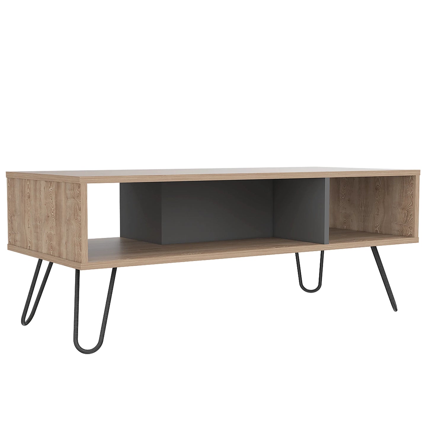 Mesa De Centro Vassel - Miel / Plomo