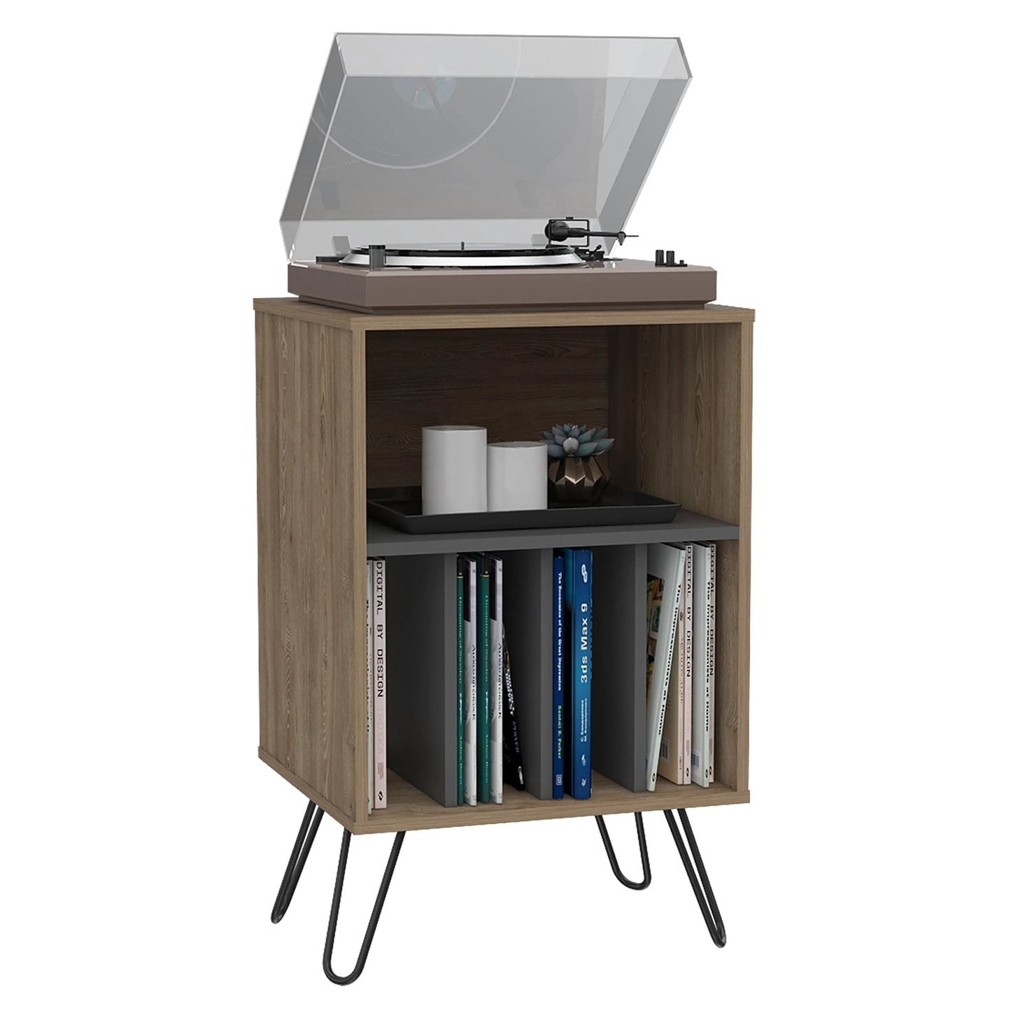 Mueble Funcional Vassel - Miel / Plomo