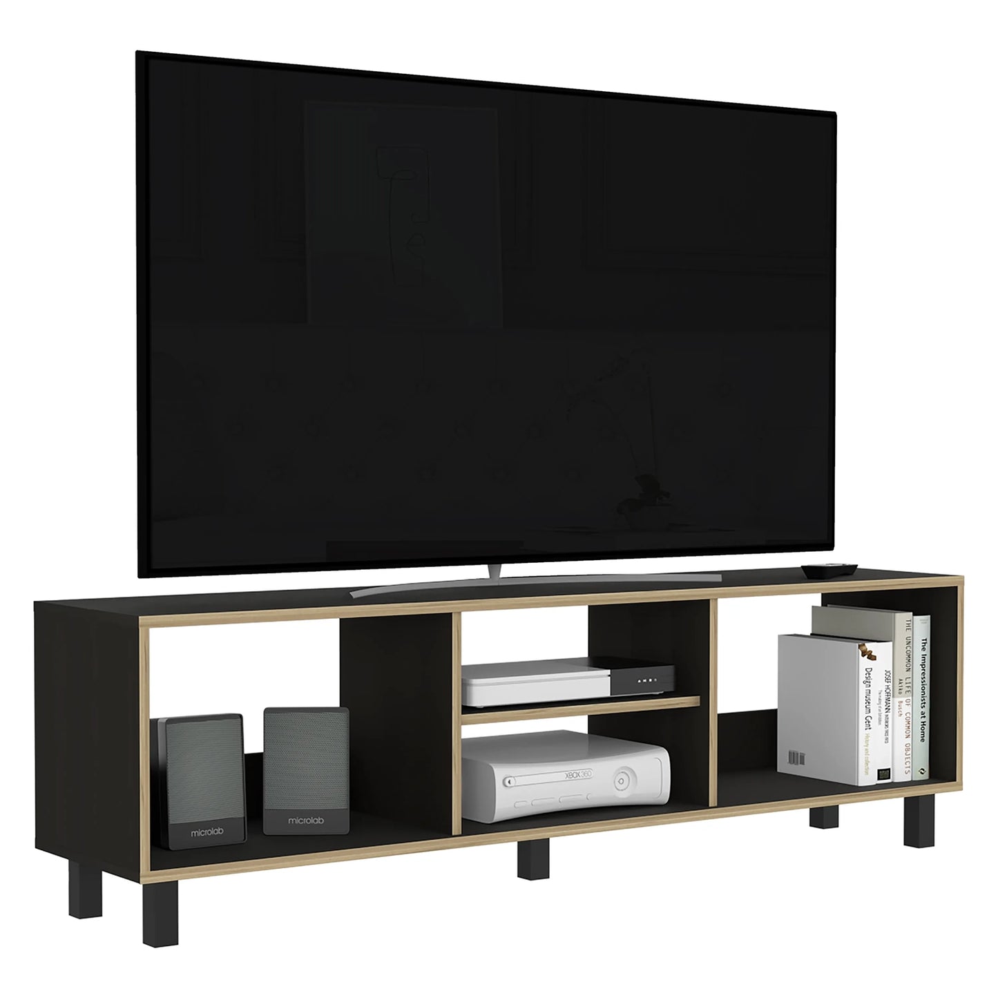 Rack Nomik Tv70 - Negro / Canto Duna