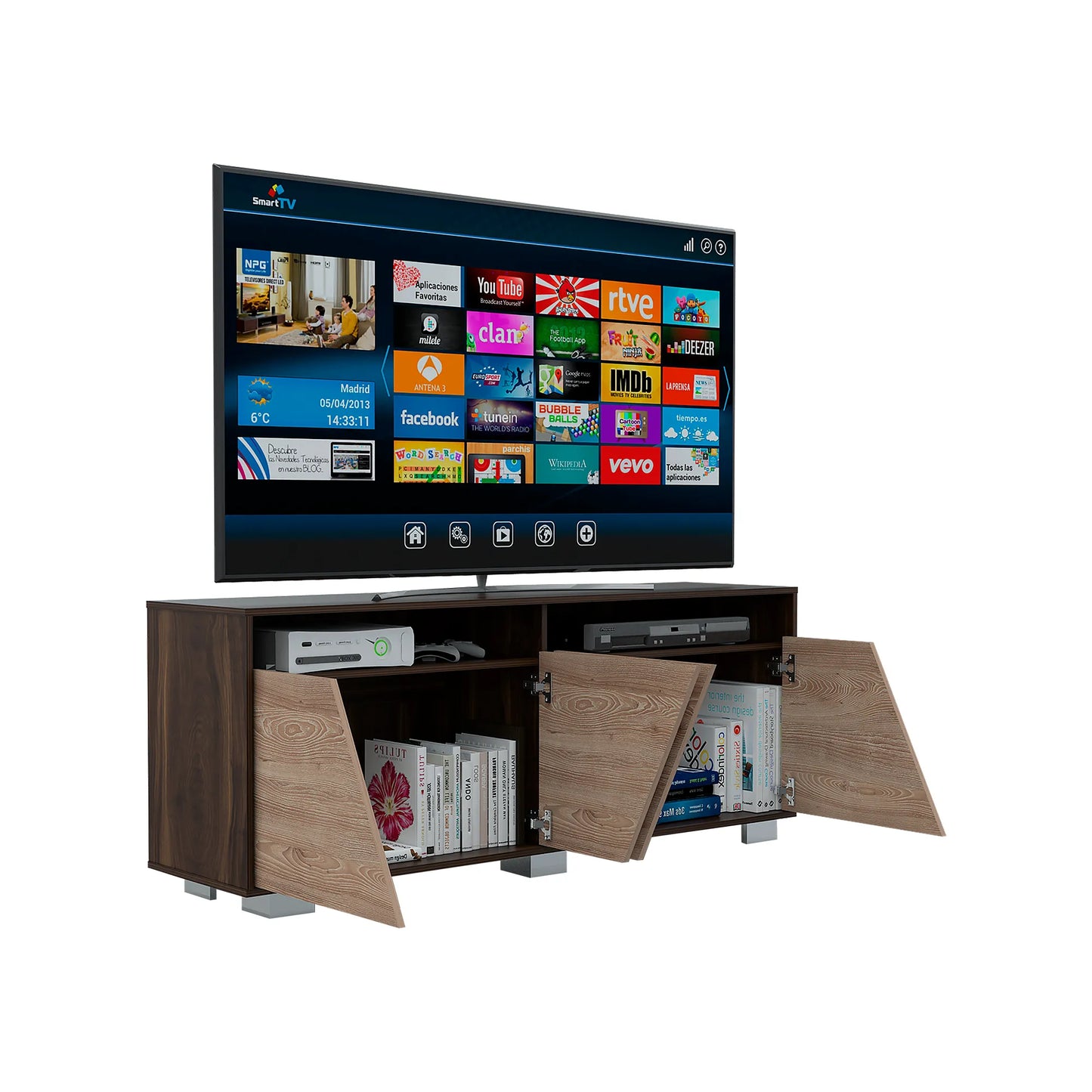 Rack Tv70 Fraktal - Habano / Miel