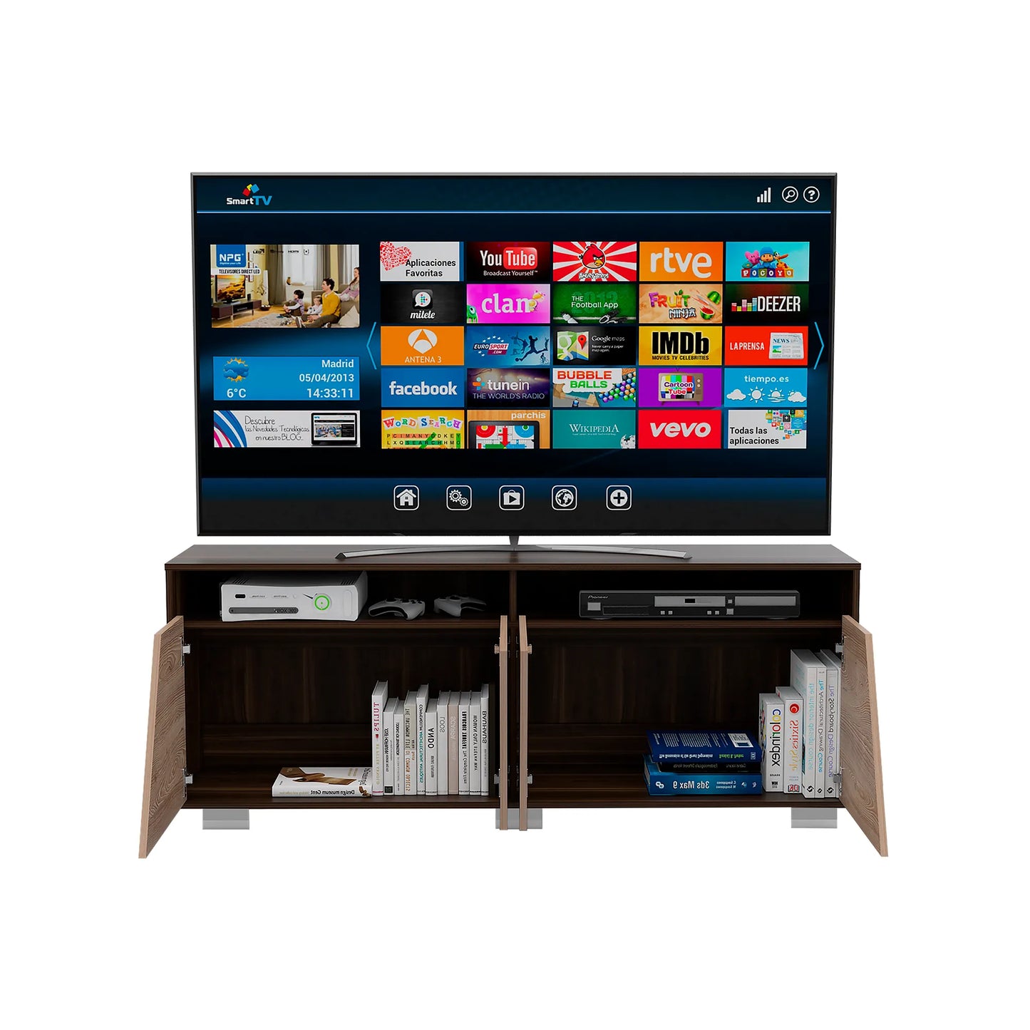 Rack Tv70 Fraktal - Habano / Miel