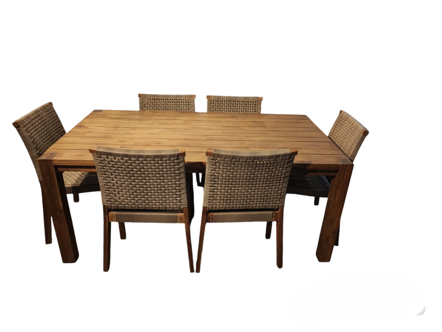 Comedor Terraza Mons Rio + 6 Sillas Windsor