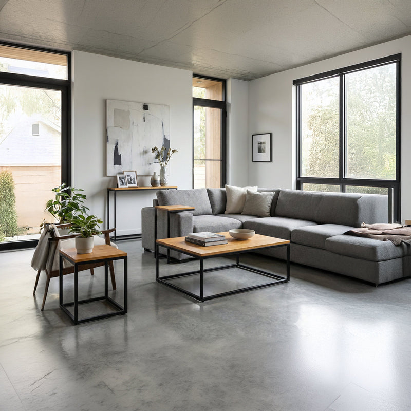Mesas Madrid ambientadas en living