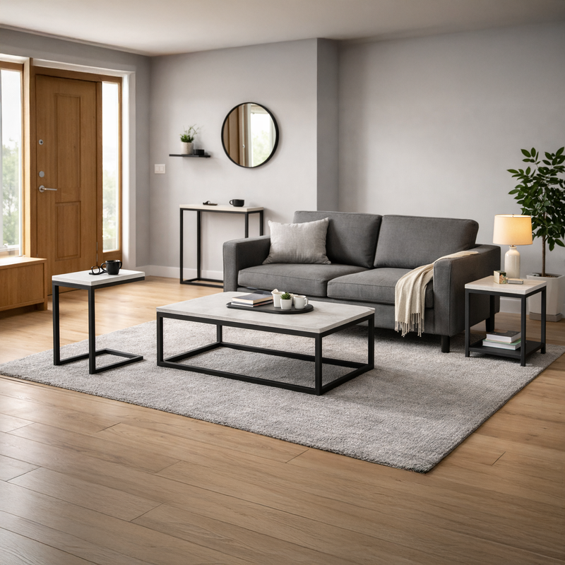 Mesas Barcelona ambientadas en living