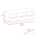 Rack TV Wema, Wengue y Coñac, con capacidad para televisor de 58 pulgadas - vista 8