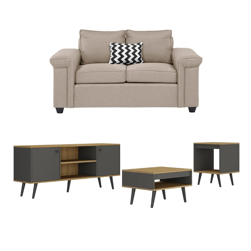 Combo Living Tokio + Sofá 2C Sicilia