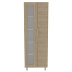 Mueble Alacena Fendi, Rovere y Blanco, de dos puertas batientes y varios entrepaños - vista 5