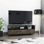 Rack TV Wema, Wengue y Coñac, con capacidad para televisor de 58 pulgadas - vista 2