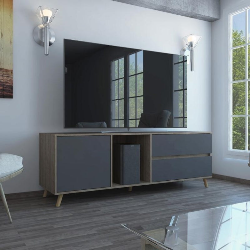 Rack TV Salem, Miel y Plomo, con capacidad para televisor de hasta 60 pulgadas - vista 2