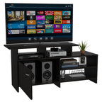 Rack TV Lima, Wengue y Negro, para televisor de 40 pulgadas - vista 1