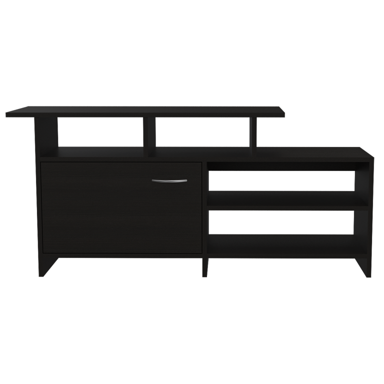 Rack TV Lima, Wengue y Negro, para televisor de 40 pulgadas - vista 6