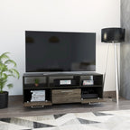 Rack TV Wema, Wengue y Coñac, con capacidad para televisor de 58 pulgadas - vista 5