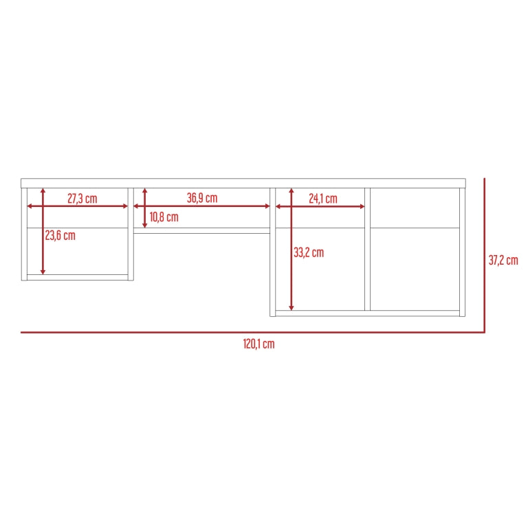 Repisa Wall 1B, Habano, idel para ubicar objetos - vista 7