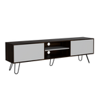 Rack Vassel, Habano y Blanco, para televisor de 80 pulgadas - vista 3