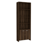 Biblioteca Lisa, Habano, con dos puertas batientes y múltiples entrepaños para colocar objetos - vista 5