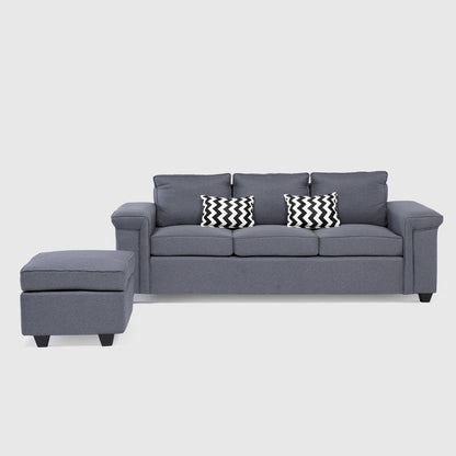 Mons Sofá 3C Sicilia + 1 Pouf