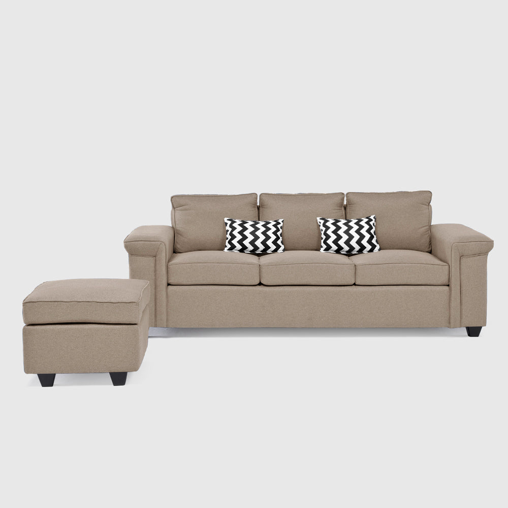 Mons Sofá 3C Sicilia + 1 Pouf