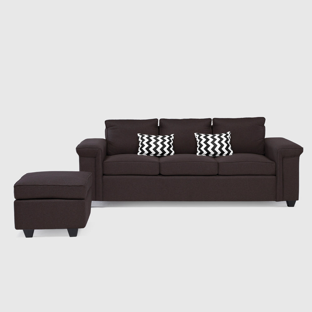 Mons Sofá 3C Sicilia + 1 Pouf