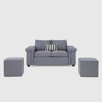 Mons Sofá 2C Sicilia + 2 Pouf